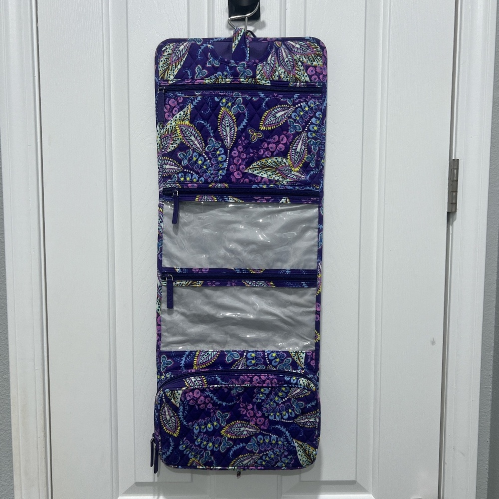 Vera Bradley Makeup Bag Batik Leaves